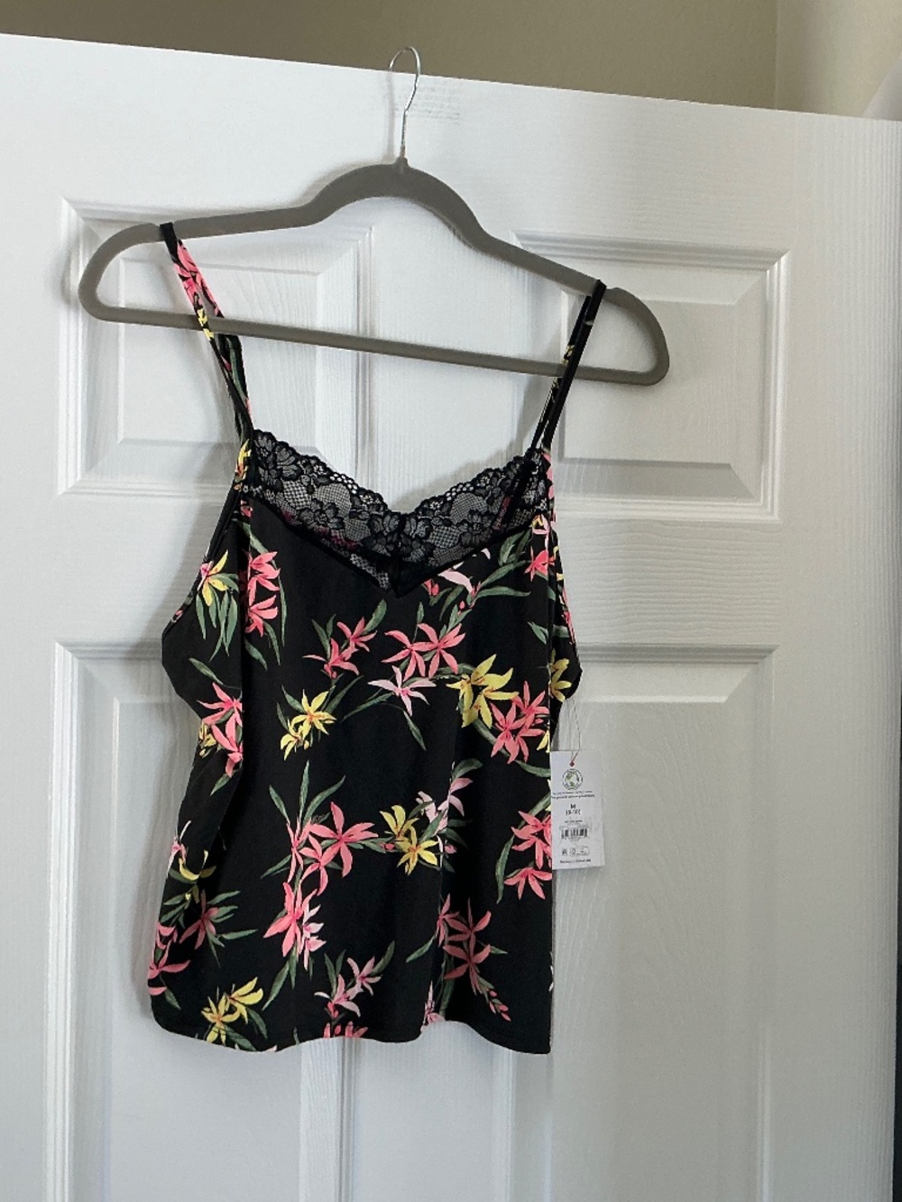 NWT Joyspun Lace Trim Satin Cami M